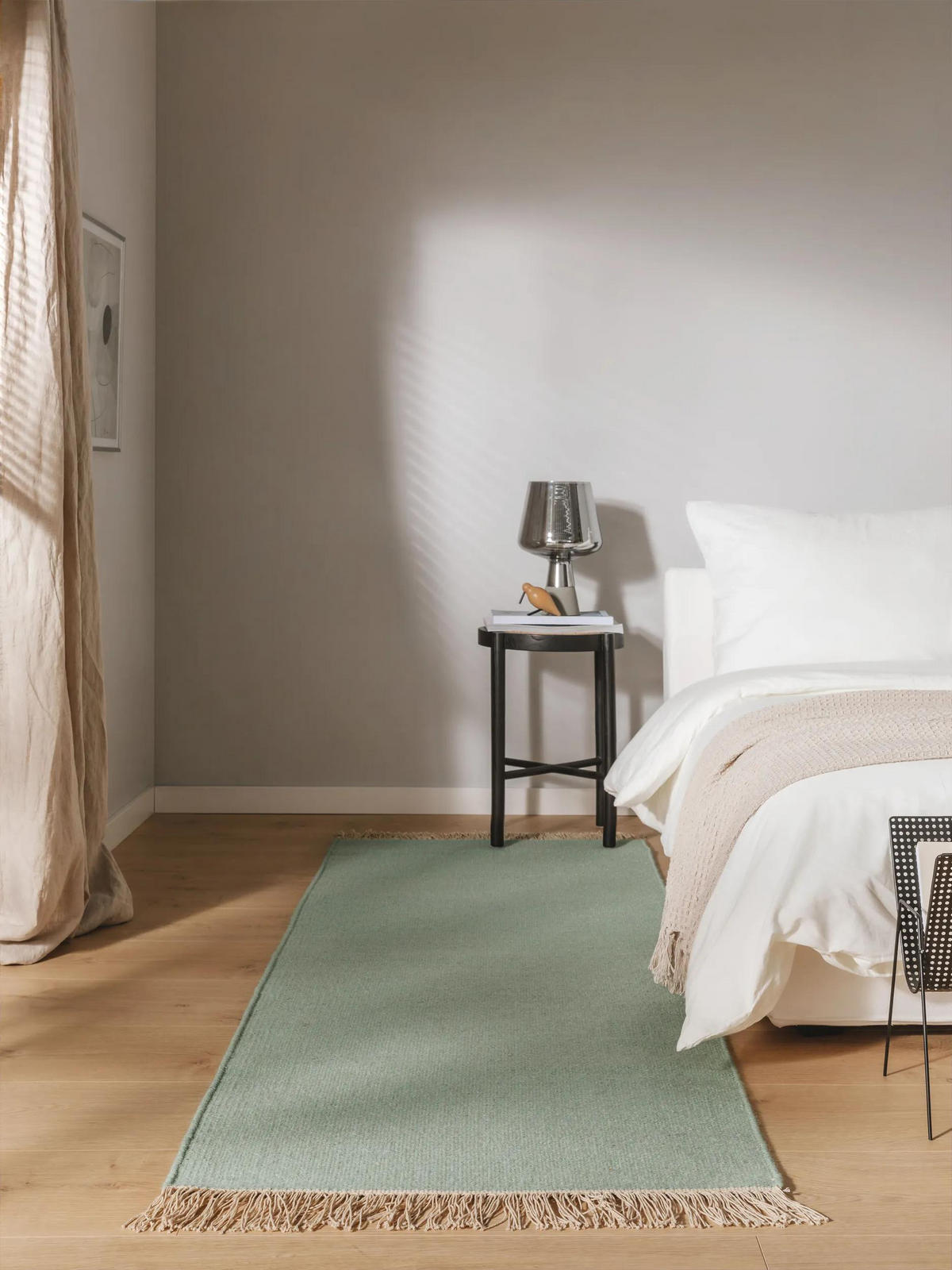 TEPPICH Liv Hellgrün 70x200 cm - Hellgrün, Textil (70/200cm) - benuta Pop