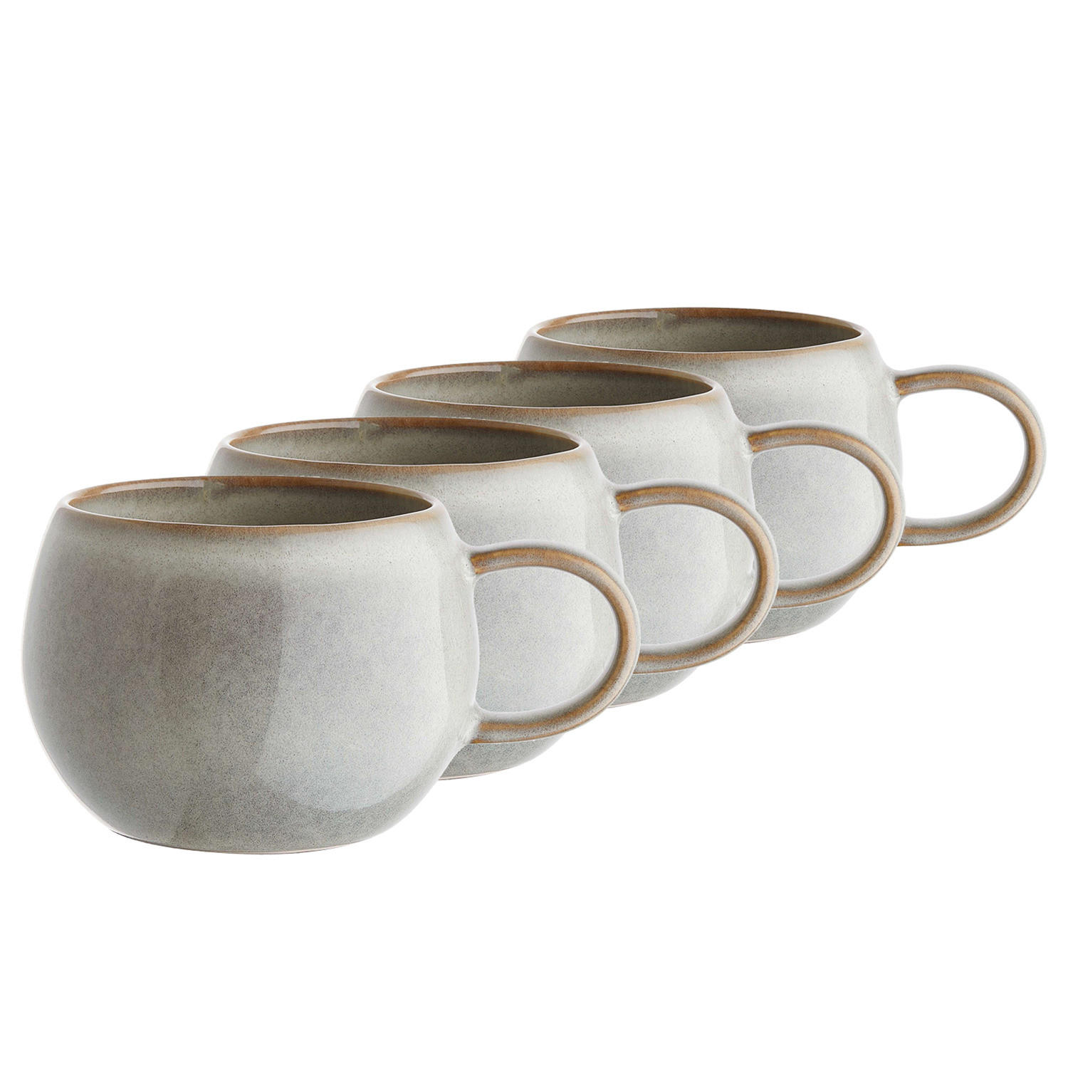 TASSE (4er Set) Cottage - Grau, Keramik (0.35L) - BUTLERS