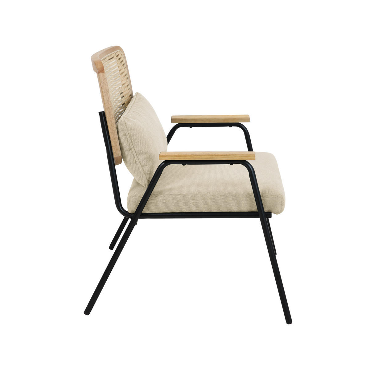 LOUNGESESSEL Thea - Beige, Holz (62/83/66cm) - SVITA