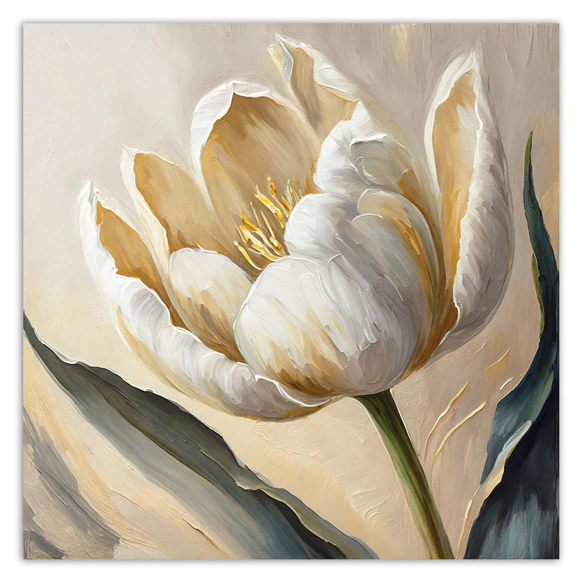 KUNSTDRUCK Gold 40/40 cm - Goldfarben, Textil (40/40cm) - KUNSTLOFT
