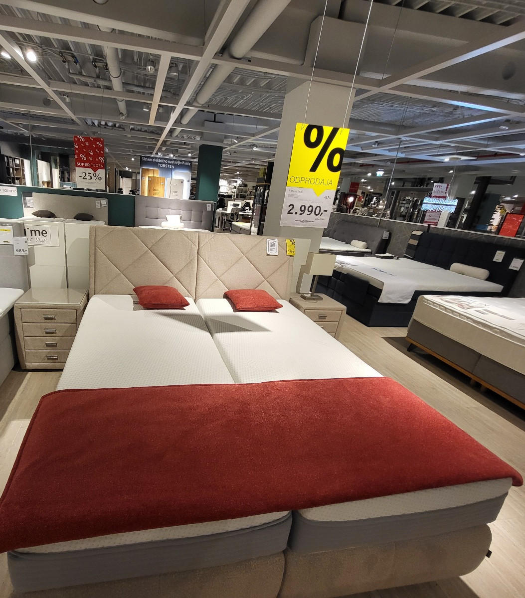 POSTELJA BOXSPRING DREAM DELUXE - bež - Dieter Knoll