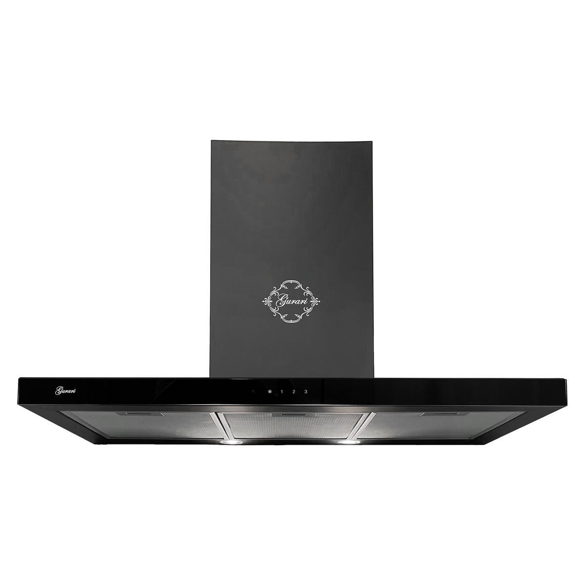 DUNSTABZUGSHAUBE GCH F 462 BL 9 PRIME + Umluftset, 90 cm Schwarz - Schwarz, Metall (90/81/46.3cm) - Gurari