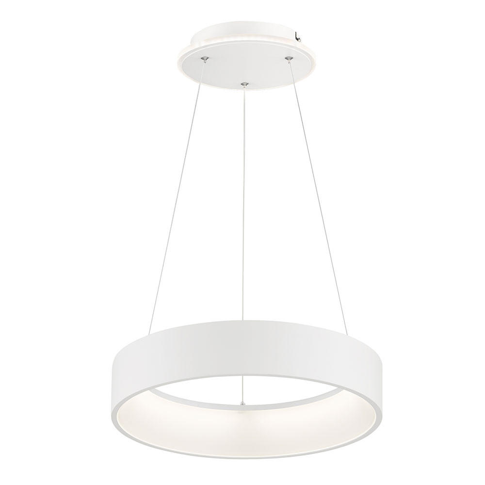 LED HÄNGELEUCHTE rund Weiß - Weiß, Metall (45/45/150cm) - Wofi