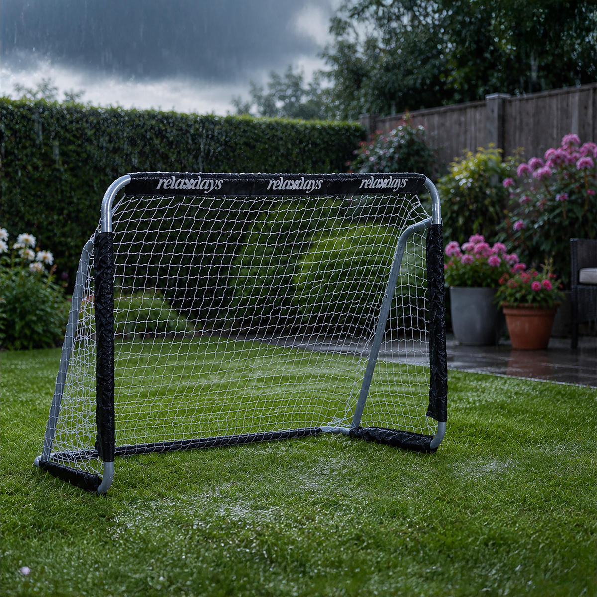 GOL Crna 2-dijelni-Set - višebojno, metal/tekstil (150/75cm) - Relaxdays