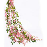 KÜNSTLICHE Blumen Ranken 2 Stück 1.8 m Rosa - Rosa, Kunststoff (15cm)