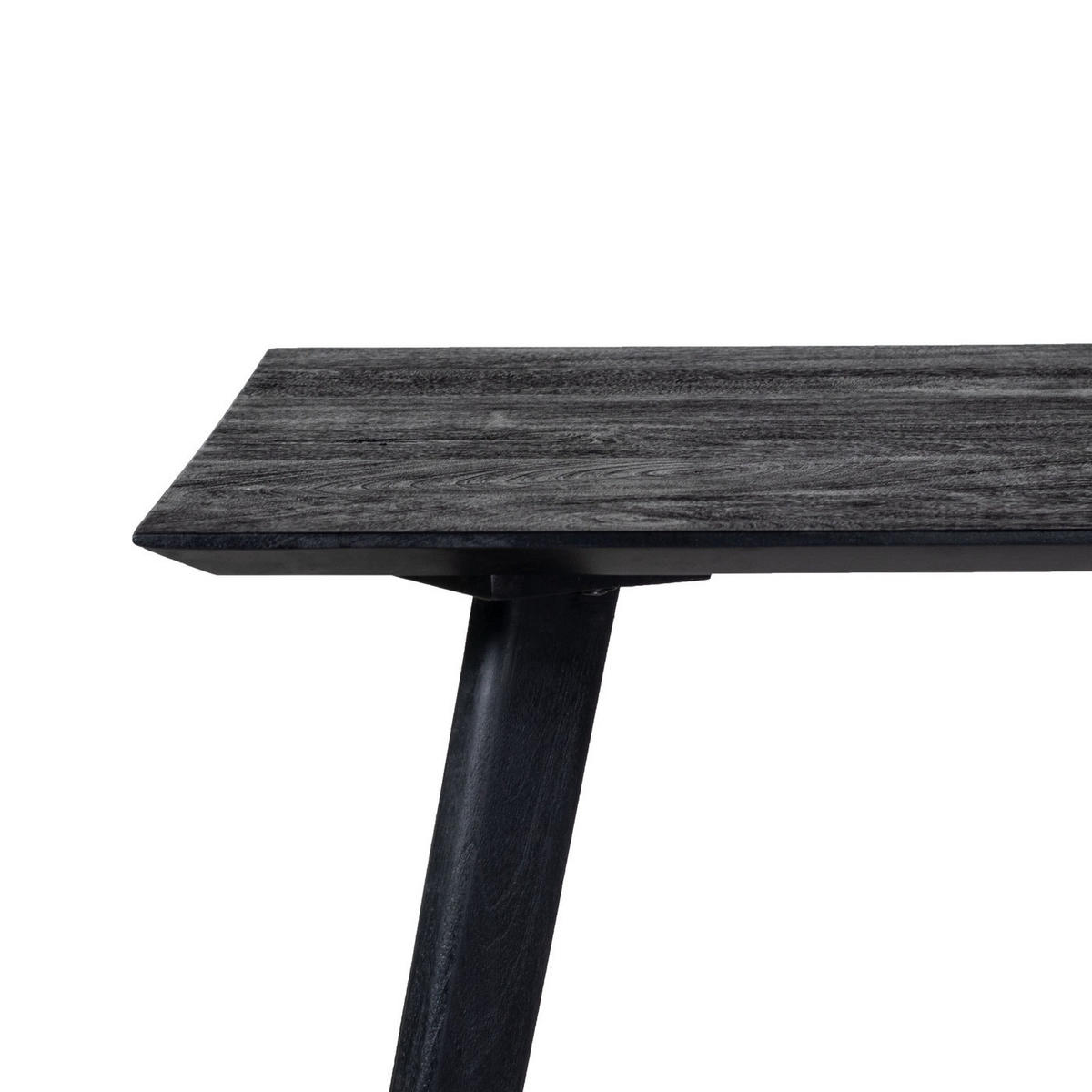 ESSTISCH aus Mangoholz 160cm, schwarz - Schwarz, Holz (160/90/76cm) - Giga Meubel