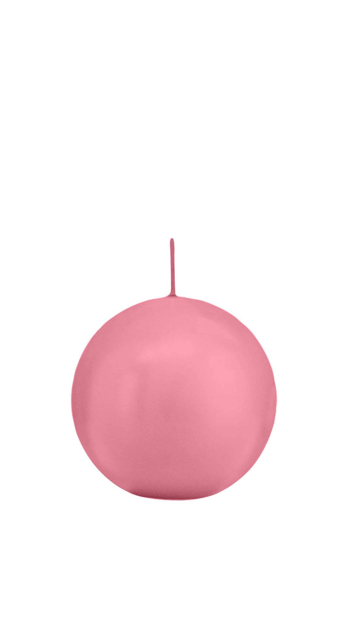 KUGELKERZEN Rosa Ø 70 mm, 12 Stück - Rosa, Paraffin (7/7/7cm) - Wiedemann Kerzen