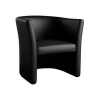 SESSEL Cuba - Schwarz, Holzwerkstoff/Kunststoff (55/74/50cm) - MIRJAN24
