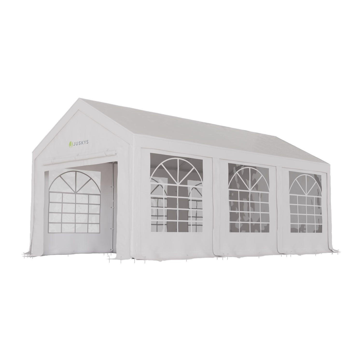 FESTZELT Partyzelt Gala weiß 3x6 m - Weiß, Kunststoff (300/280/600cm) - Juskys