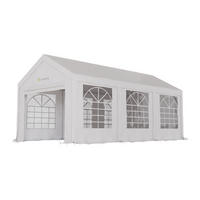 FESTZELT Partyzelt Gala weiß 3x6 m - Weiß, Kunststoff (300/280/600cm) - Juskys