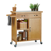 KÜCHENWAGEN - Multicolor, Holz/Holzwerkstoff (89.5/85.5/36cm) - Relaxdays