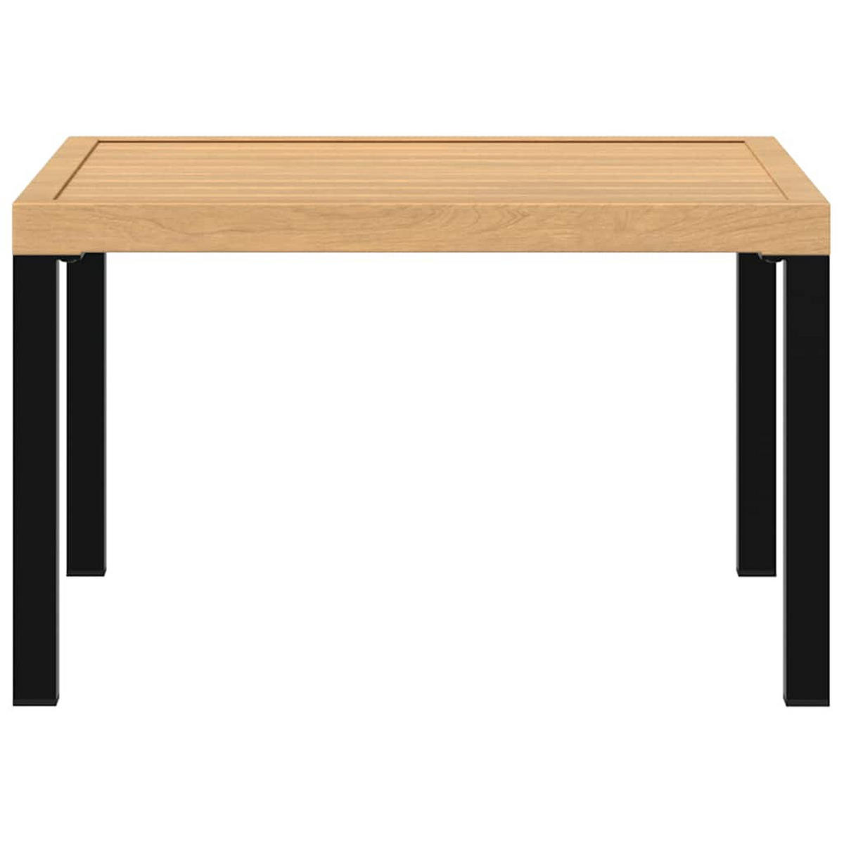 GARTENTISCH Tischmaro 65/40/65 cm - Schwarz, Naturmaterialien (65/65/40cm) - ZMH