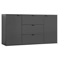 KOMMODE Die Elegante - Anthrazit, Holzwerkstoff (150/81/34cm) - Mokebo