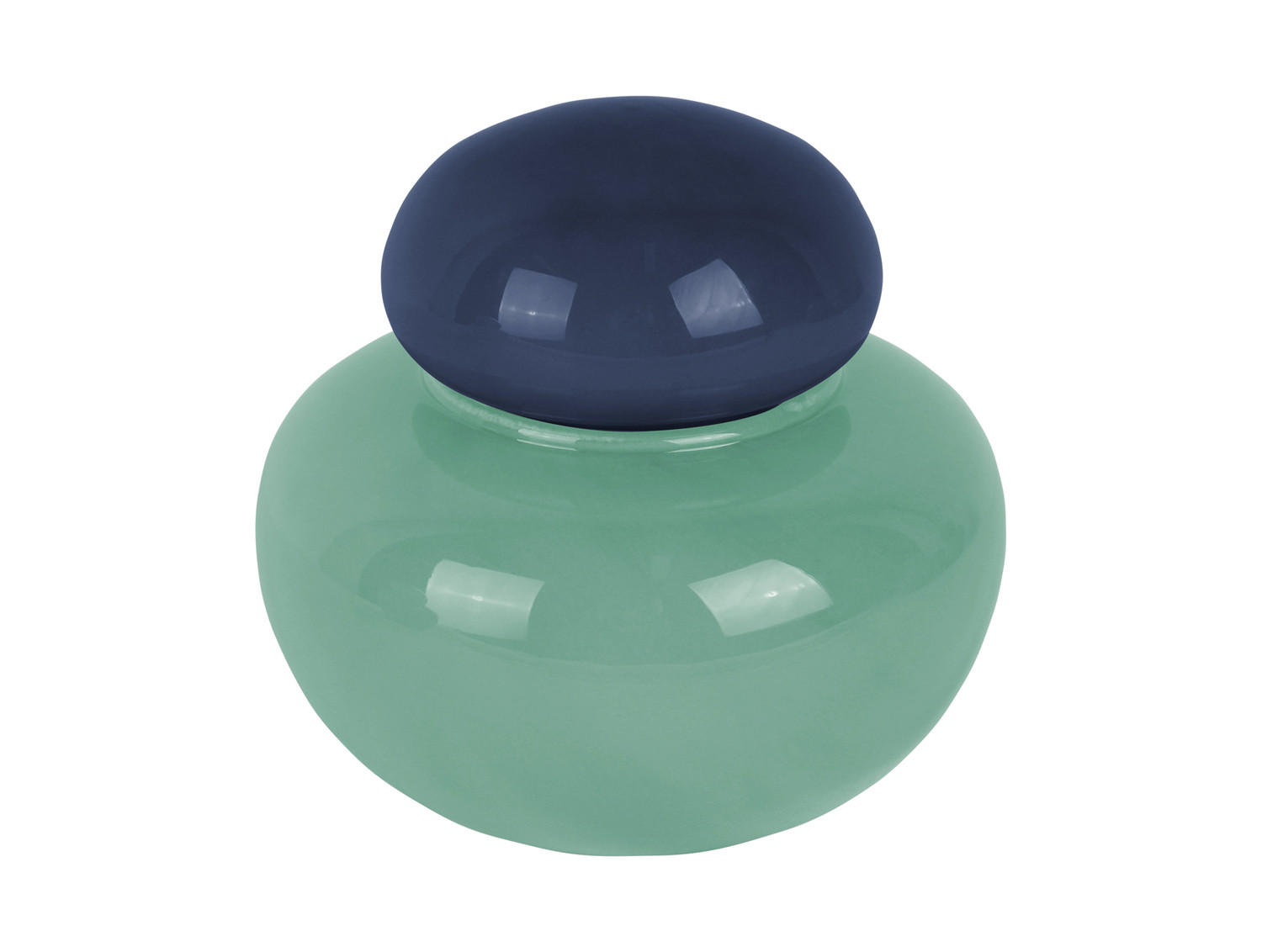VASE Nuevo Dulce Small - Blau - 13,5/13,5 cm - Blau, Glas (13.5/13.5cm) - Present Time