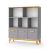 SPIELZEUGSCHRANK Malia Grau 98.4 x 113.4 cm - Grau, Holzwerkstoff (98.4/113.4/32.6cm) - VitaliSpa