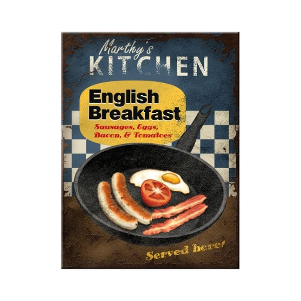 MAGNET 6/8 cm United Kingdom English Breakfast - Multicolor, Metall (6/8/0.1cm) - Nostalgic-Art