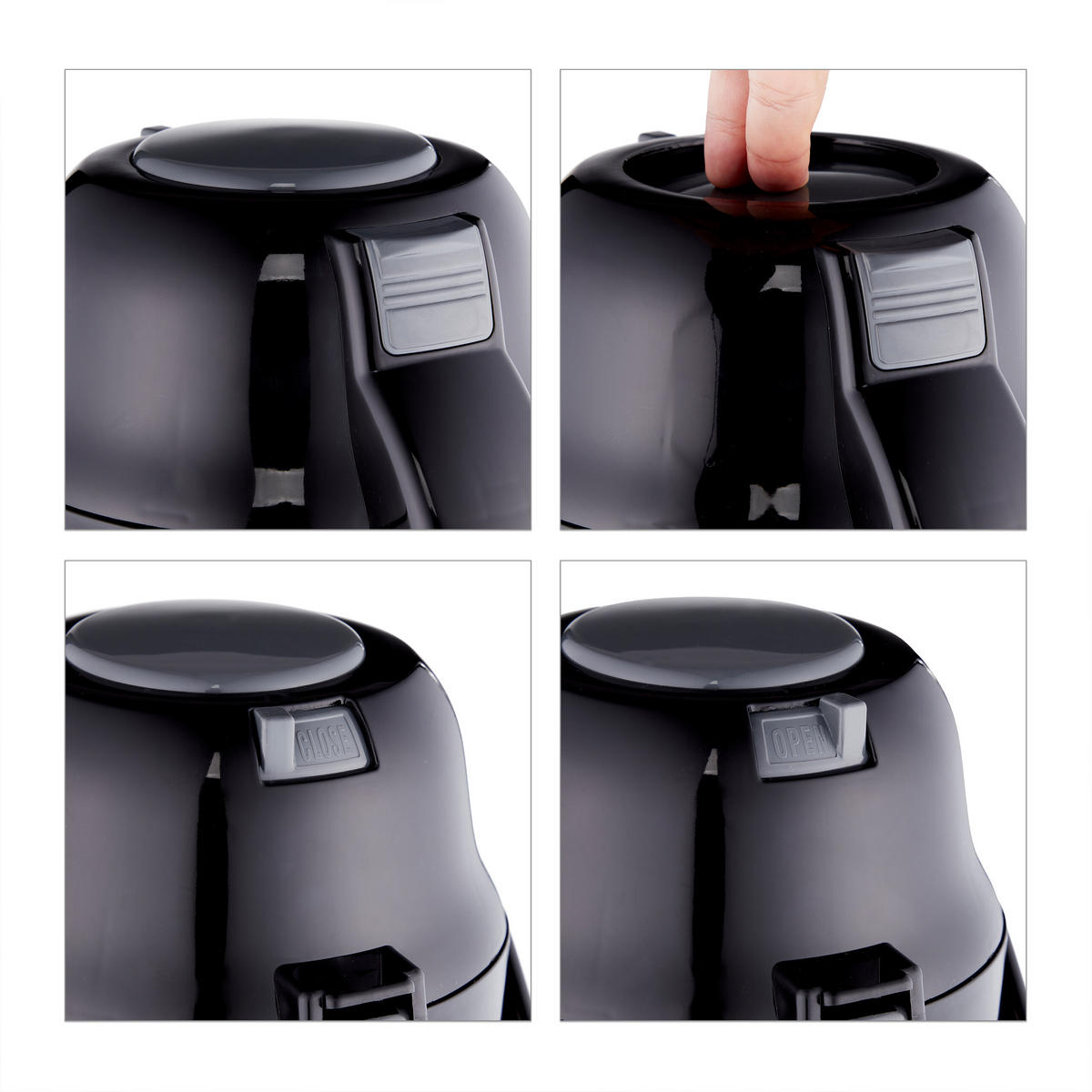 ČERPACÍ kanva - strieborná, kov/plast (3.3L) - Relaxdays