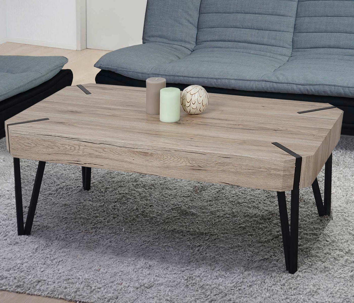 COUCHTISCH rechteck Braun - Braun, Holz (60/110/43cm) - MCW