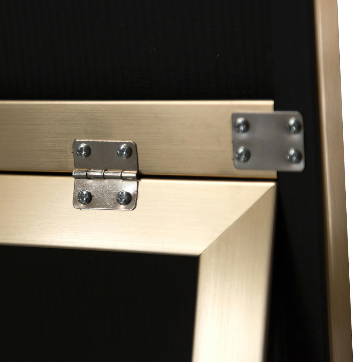 STANDSPIEGEL Barletta - Goldfarben, Glas/Kunststoff (35/150.6/150cm) - [en.casa]