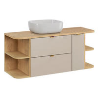 WASCHTISCH 120.4cm Azel Kaschmir - Beige, Holzwerkstoff (120.4/52/46cm) - Petits-meubles