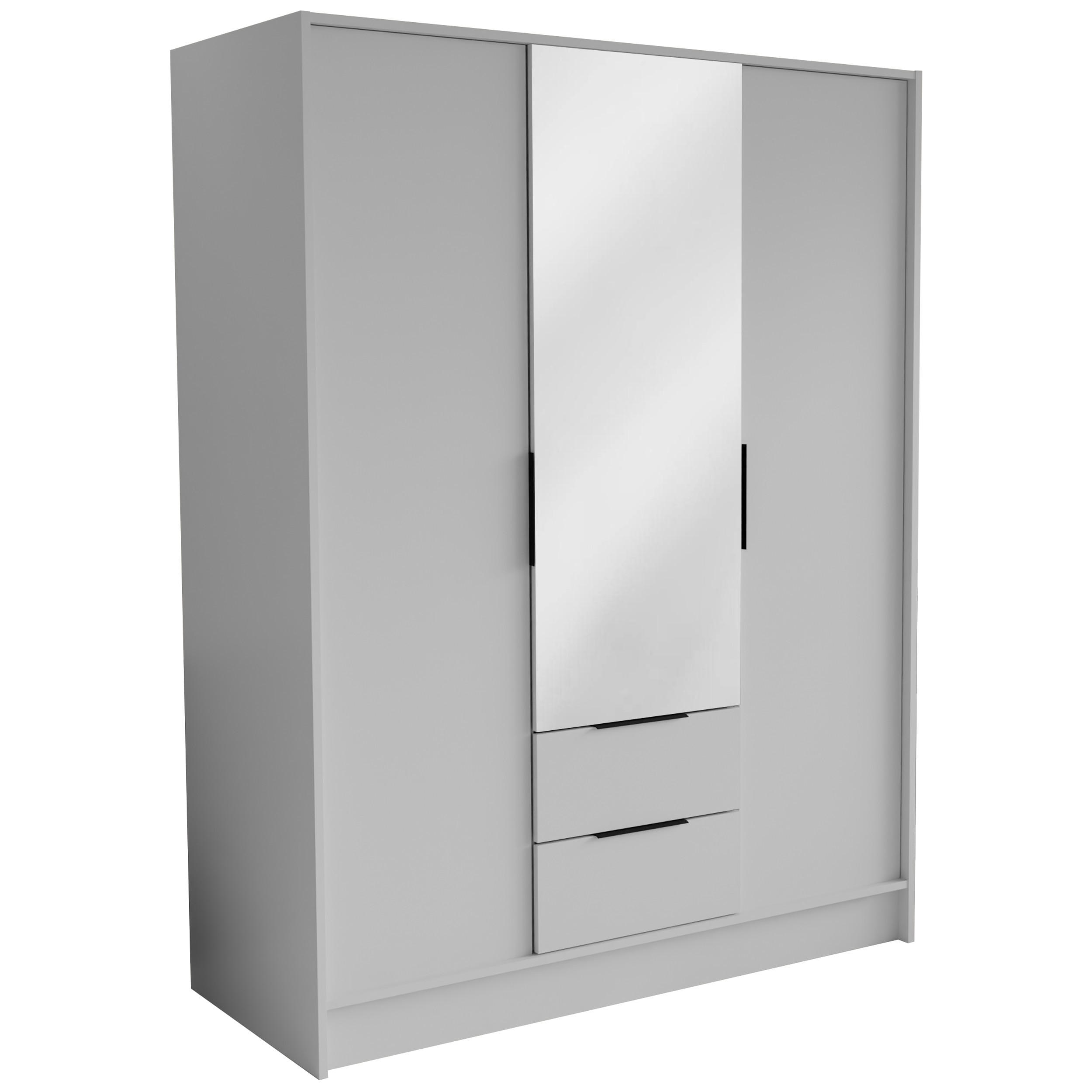 Masseno Drehtürenschrank Weiß 150.5x200x51 cm