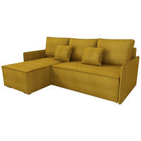 ECKSOFA Atlantic mit Schlaffunktion Gelb Cord - Gelb, Textil (238/141cm) - Bromarkt