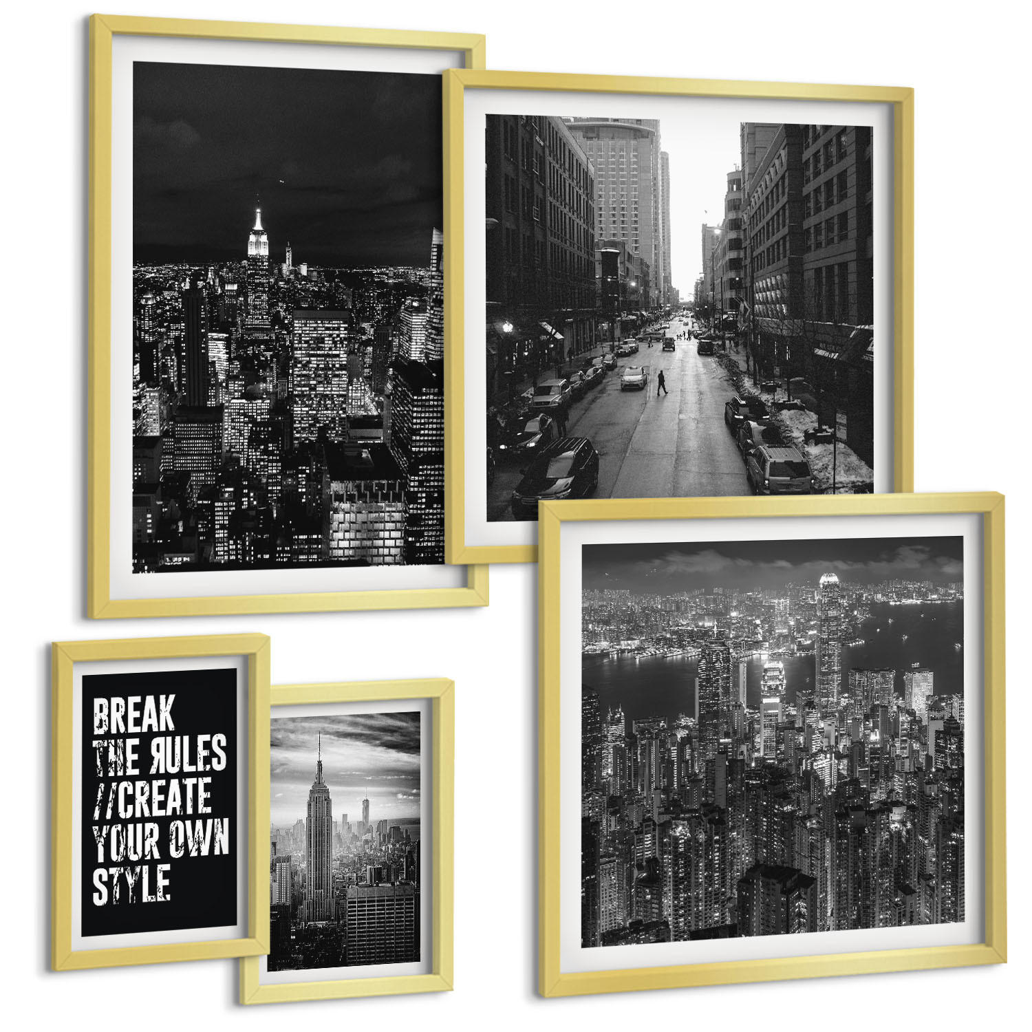 Tulup Bilder Gold 40x60 cm
