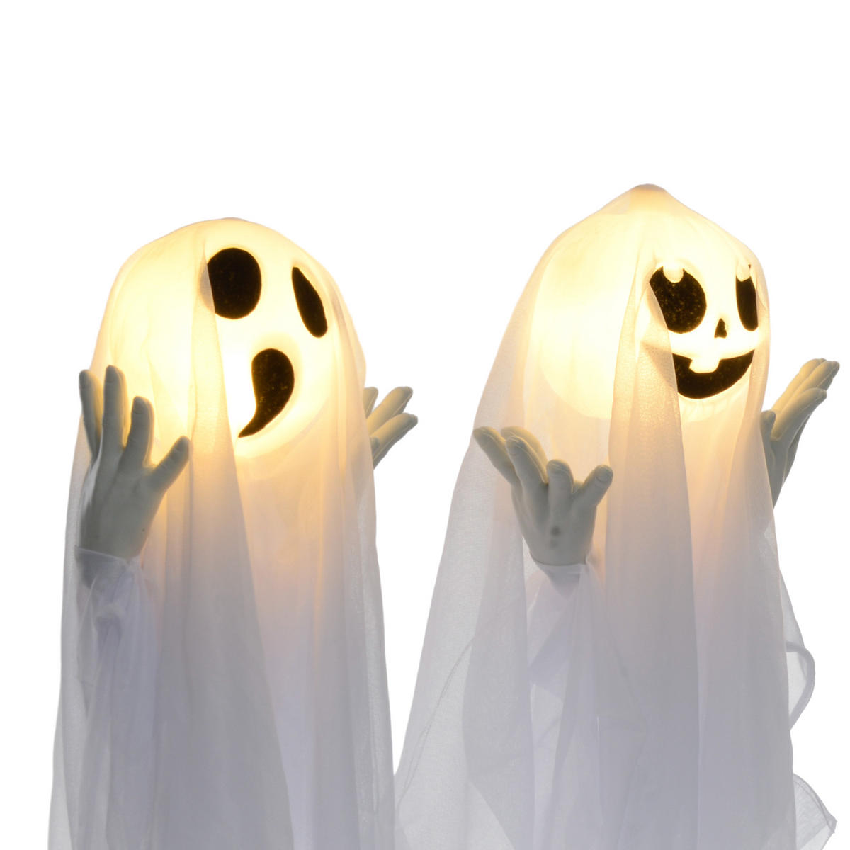 HALLOWEEN-DEKORATION Weiß 54.0/10.0/60.0cm - Weiß, Metall (10/60/54cm)