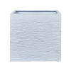 BLUMENTOPF weiß quadratisch 50/50/46 cm Paros - Weiß, Naturmaterialen (46cm) - Beliani