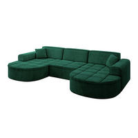 WOHNLANDSCHAFT TARO-U1 - 303x171x79,5 cm Grün - Grün, Holzwerkstoff/Textil (303/79.5/171cm) - ALTDECOR