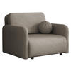 SCHLAFSOFA Viva Sun I - Hellbraun/Schwarz, Holz/Textil (100/85/103cm) - MIRJAN24