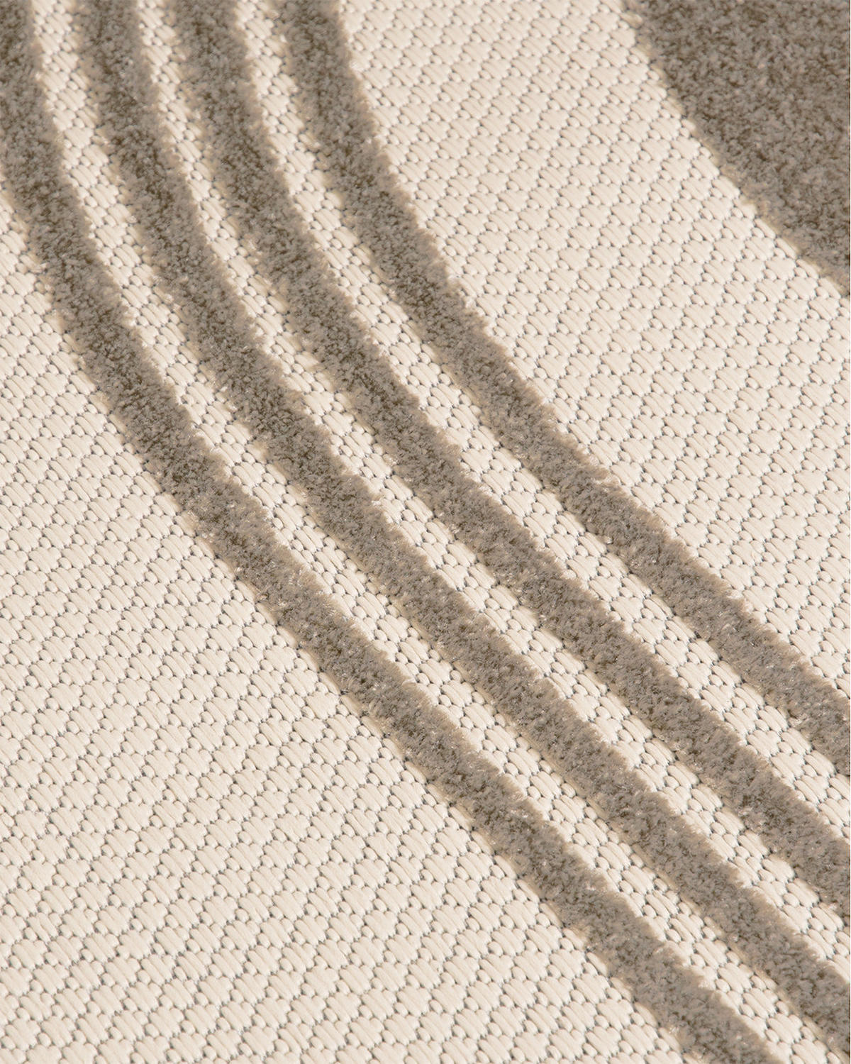 TEPPICH In-& Outdoor Fano Sera Mazovia 120x170cm Braun Creme Geometrisch Kurzflor - Braun, Textil (120/170cm) - Mazovia