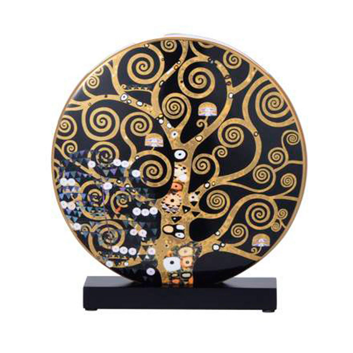 VASE Gustav Klimt - der Kuss 22.5 cm - Multicolor, Keramik (22.5cm) - Goebel