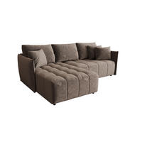 ECKSOFA Treviso - Braun, Holzwerkstoff/Textil (245/185cm) - Fun Möbel
