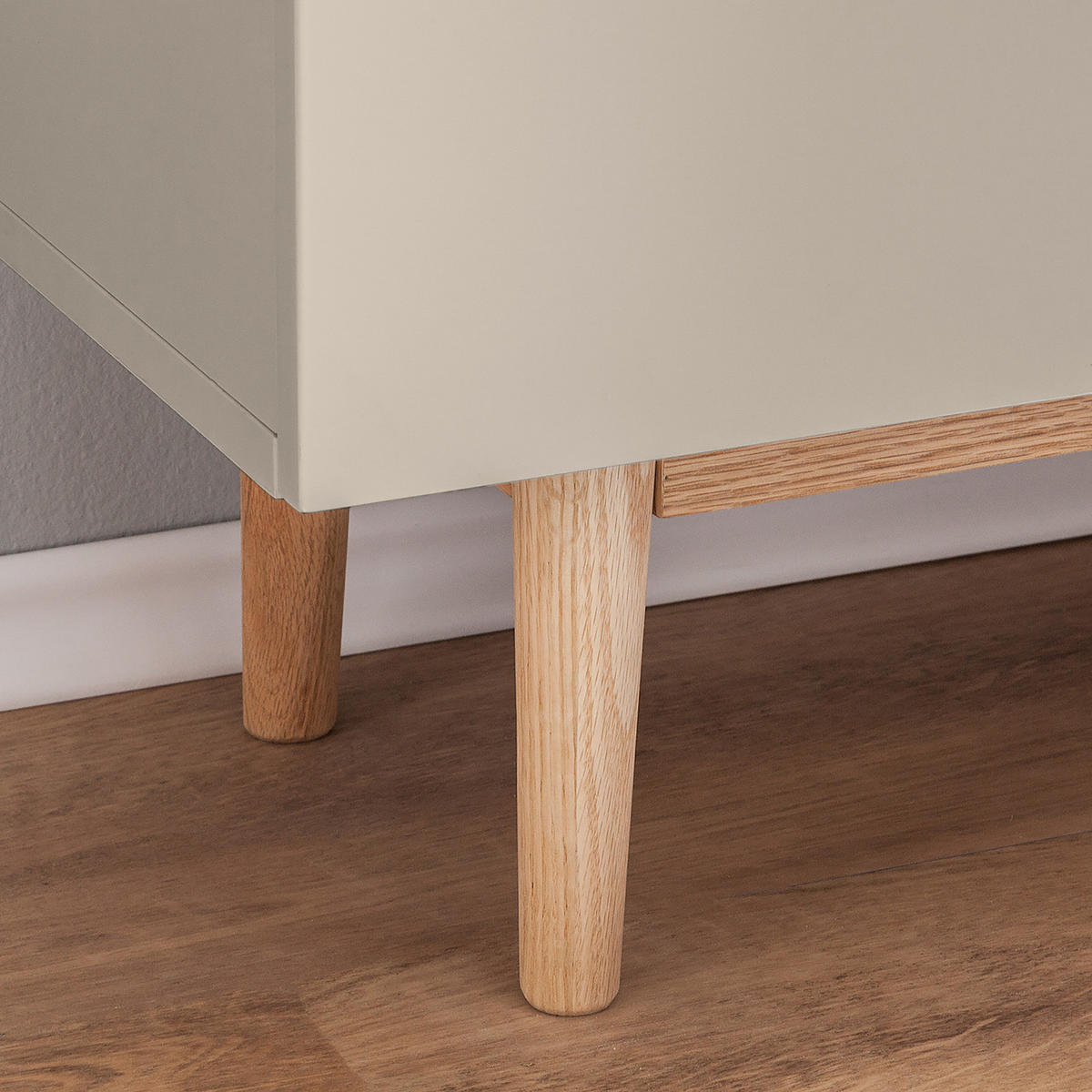 SCHUHKOMMODE - Taupe, Eichenholz/Holz (76/52/37cm) - home24