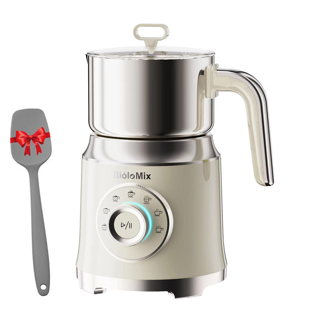 MILCHSCHÄUMER 7IN1 Elektrisch Heiß Kalt Kaffee Heiße Schokolade - Beige, Metall - Bextcok