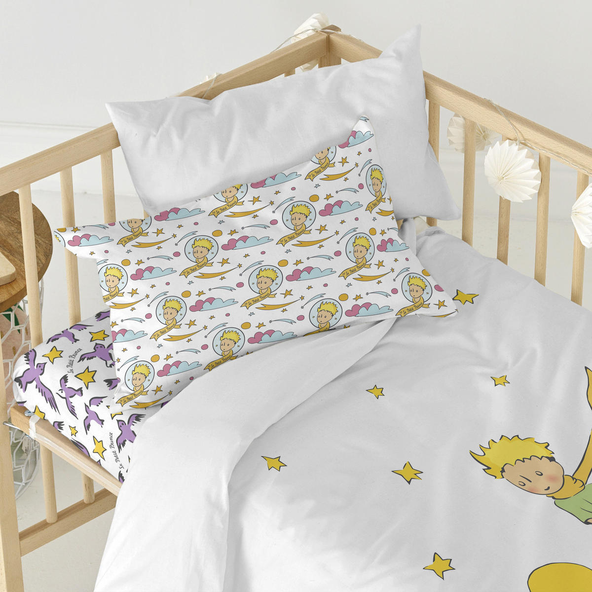 BETTBEZUG 2er-Set teiliges ses amis 115x145 cm (kinderbett) mehrfarbig - Multicolor, Textil (115/145cm) - Happy Friday