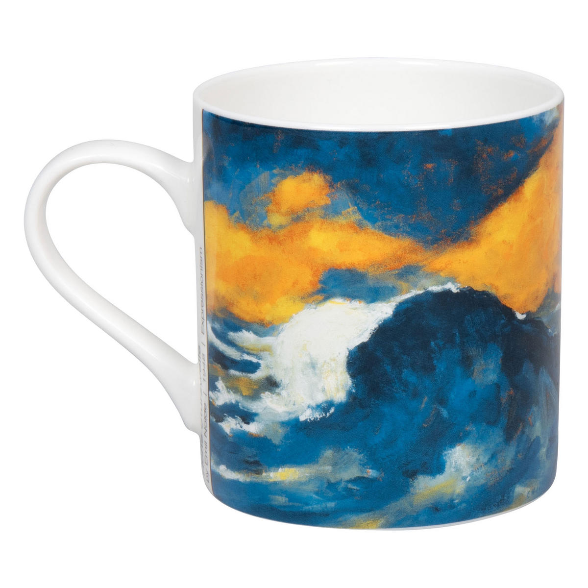 KAFFEEBECHER Hohe Sturzwelle - Emil Nolde - Naturfarben, Keramik (0.39L) - Könitz