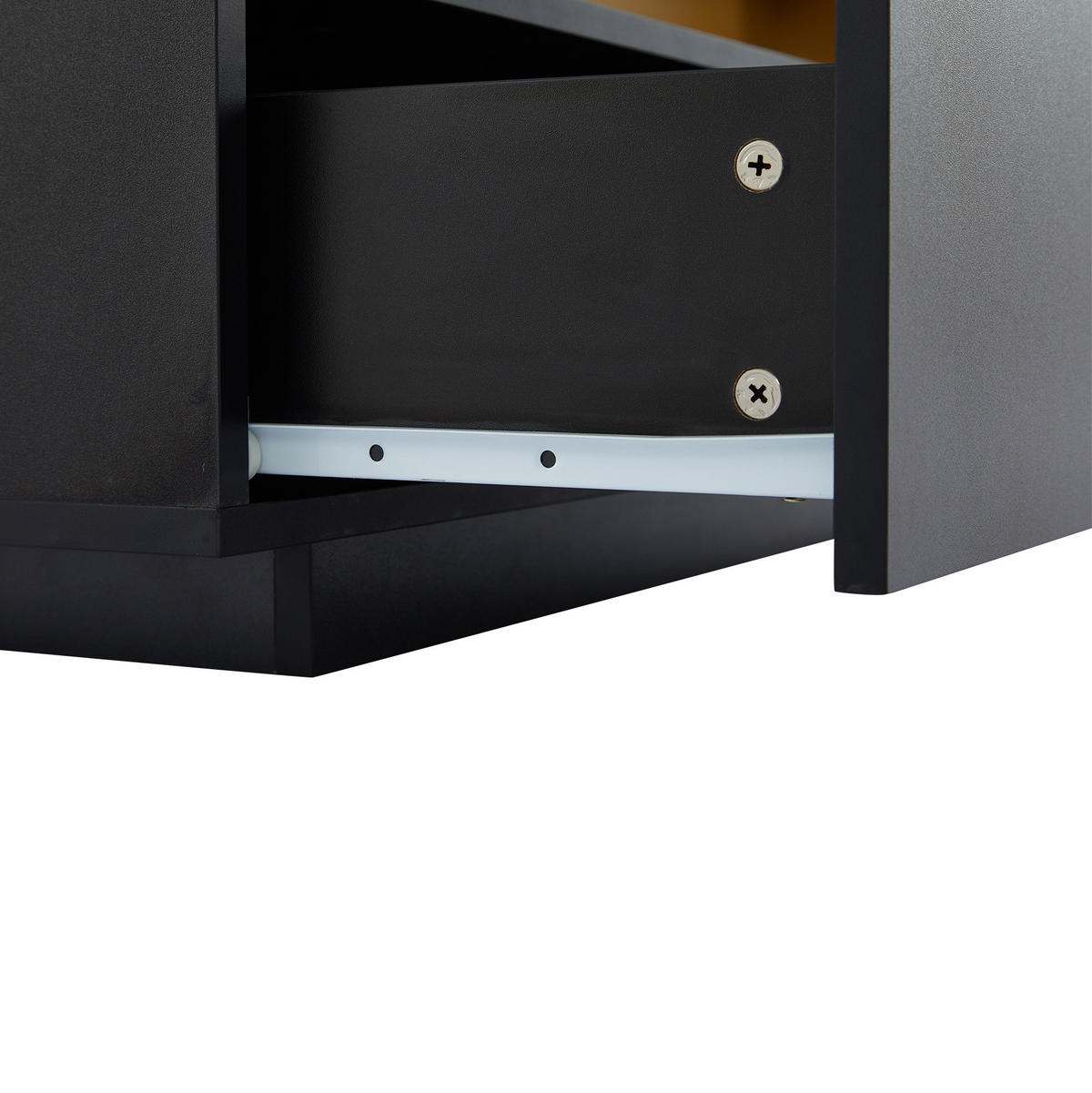 TV-ELEMENT mit 3 Schubladen 200 x 40 x 42 cm Schwarz - Schwarz, Holzwerkstoff (40/42/200cm) - Beauniv