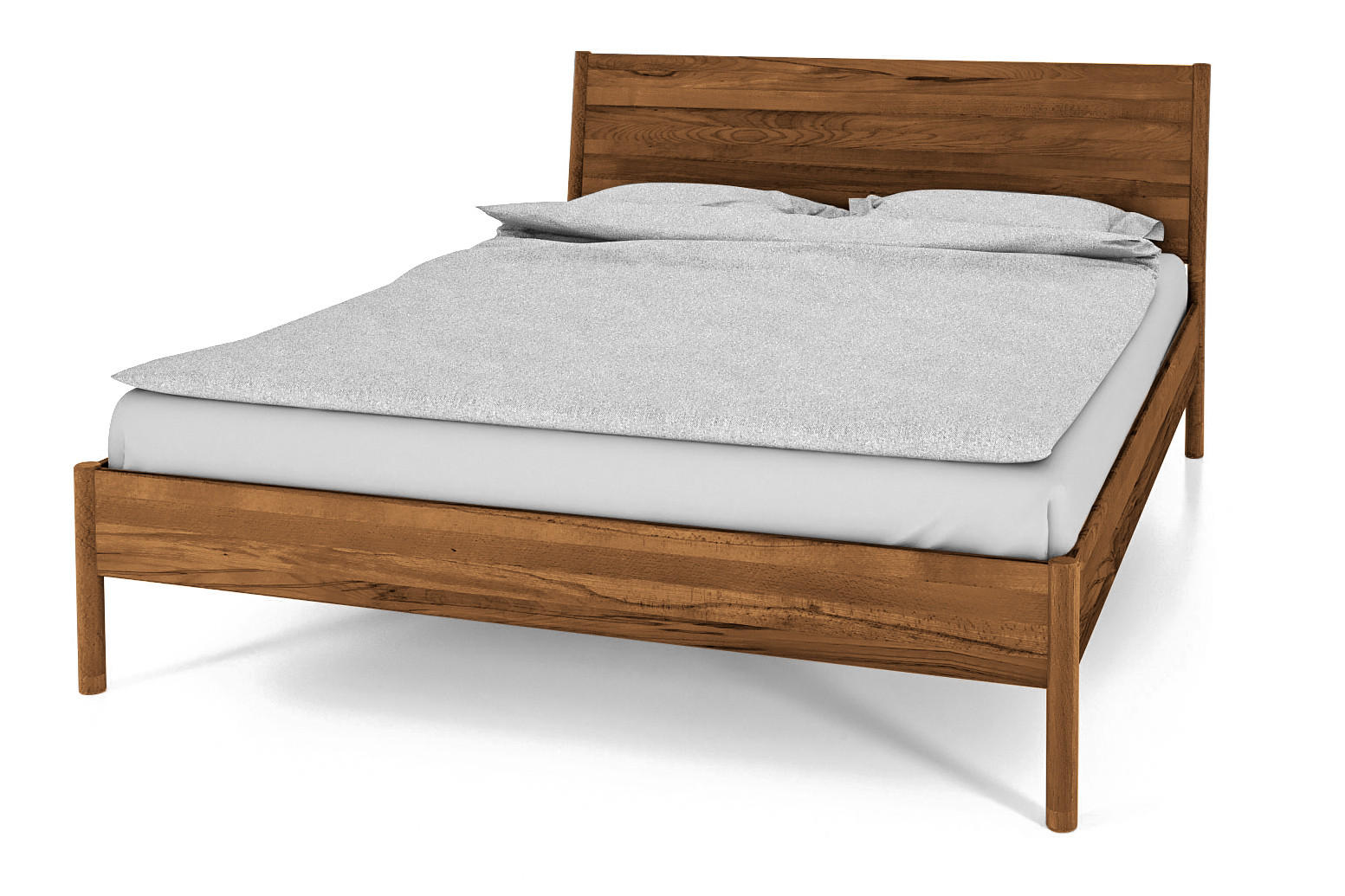 BETTGESTELL INA 180x190 Wildeiche - Alteiche, Holz (180/190cm) - byoak
