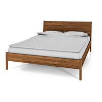 BETTGESTELL INA 180x190 Wildeiche - Alteiche, Holz (180/190cm) - byoak