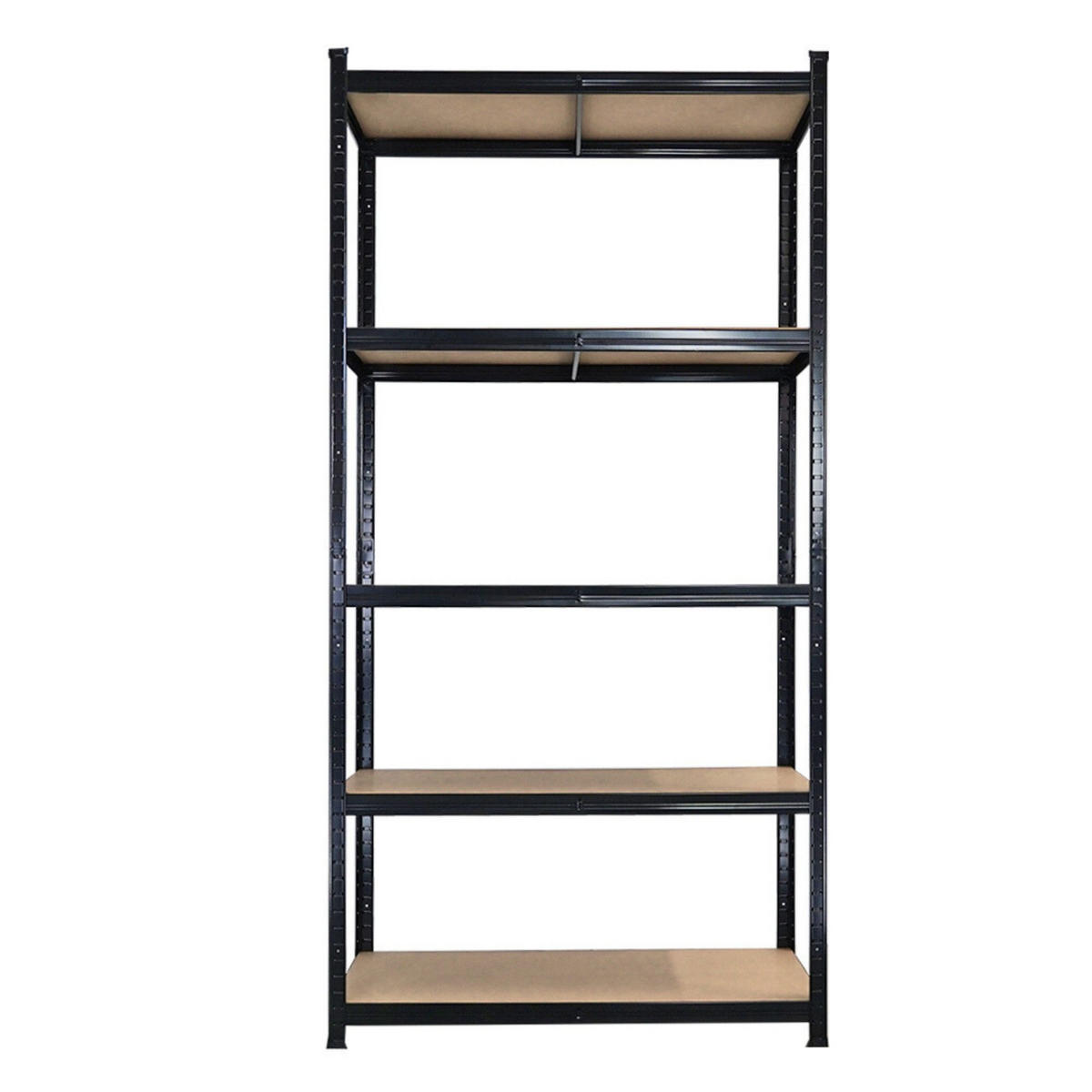 SCHWERLASTREGAL Giant Ragnar für Gesamtlast 875kg 200x100x50 5 MDF-Platten-Ebenen Schwarz - Schwarz, Metall (100/200/50cm) - PROREGAL