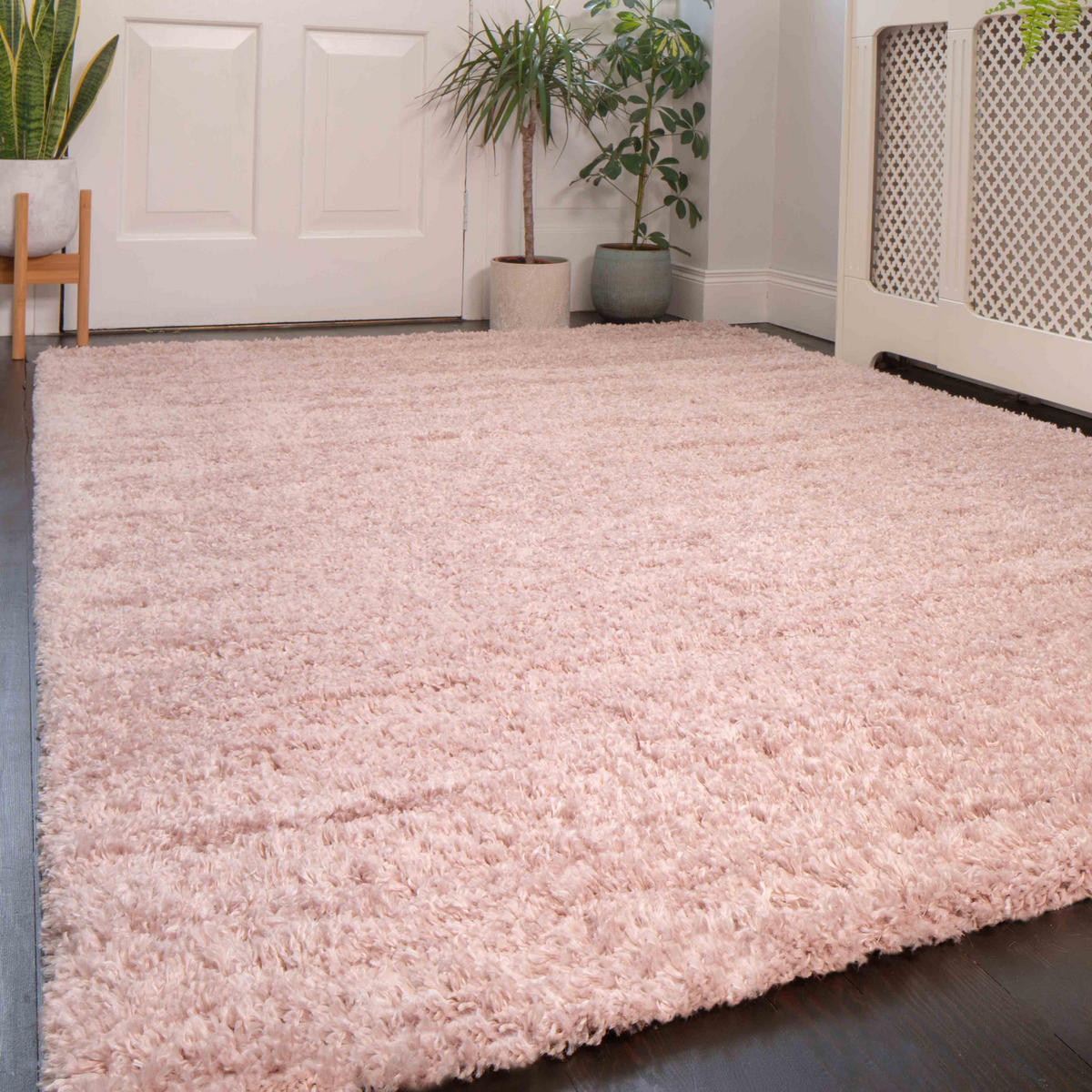 HOCHFLORTEPPICH Rosarot - Rosa, Naturmaterialien/Textil (60/110cm) - Kukoon Rugs