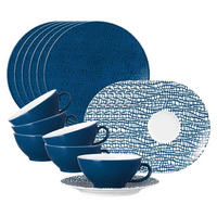TEESERVICE Life Fashion Classic Blue 18er Set - Blau, Keramik (2/2/2cm) - Seltmann Weiden