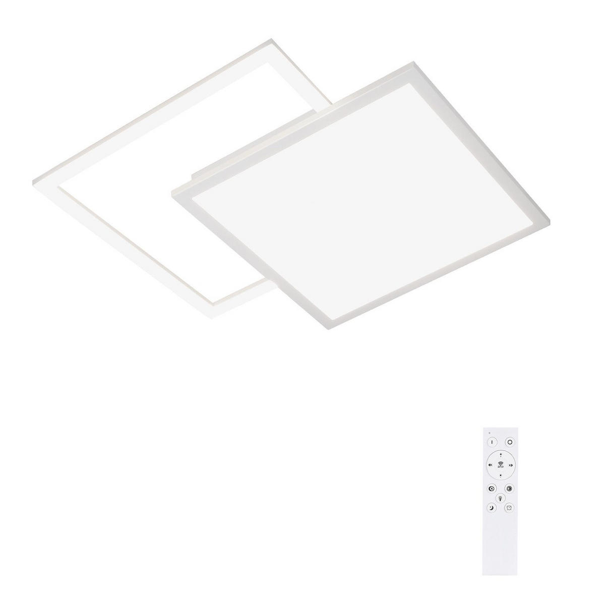 LED-DECKENLEUCHTE Freyja 53/53/4.5cm - Weiß, Kunststoff (53/53/4.5cm) - ZMH