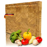 SCHNEIDEBRETT Holz groß MILA klingenschonend 35x25x2,5 cm - Braun, Holz (35/25cm) - DELUKE