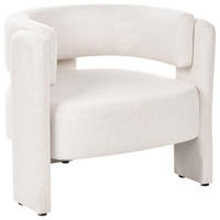 SESSEL Stoff Cremeweiß Maggeby - Weiß, Textil (79/69/69cm) - Beliani
