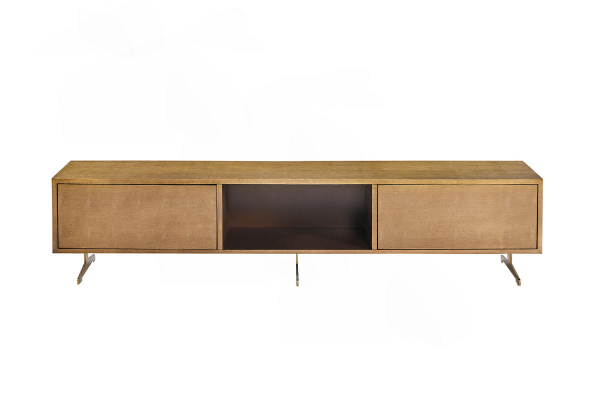 LOWBOARD GALA Gold Holz - Goldfarben, Holz/Metall (180/42/40cm) - KAWOLA