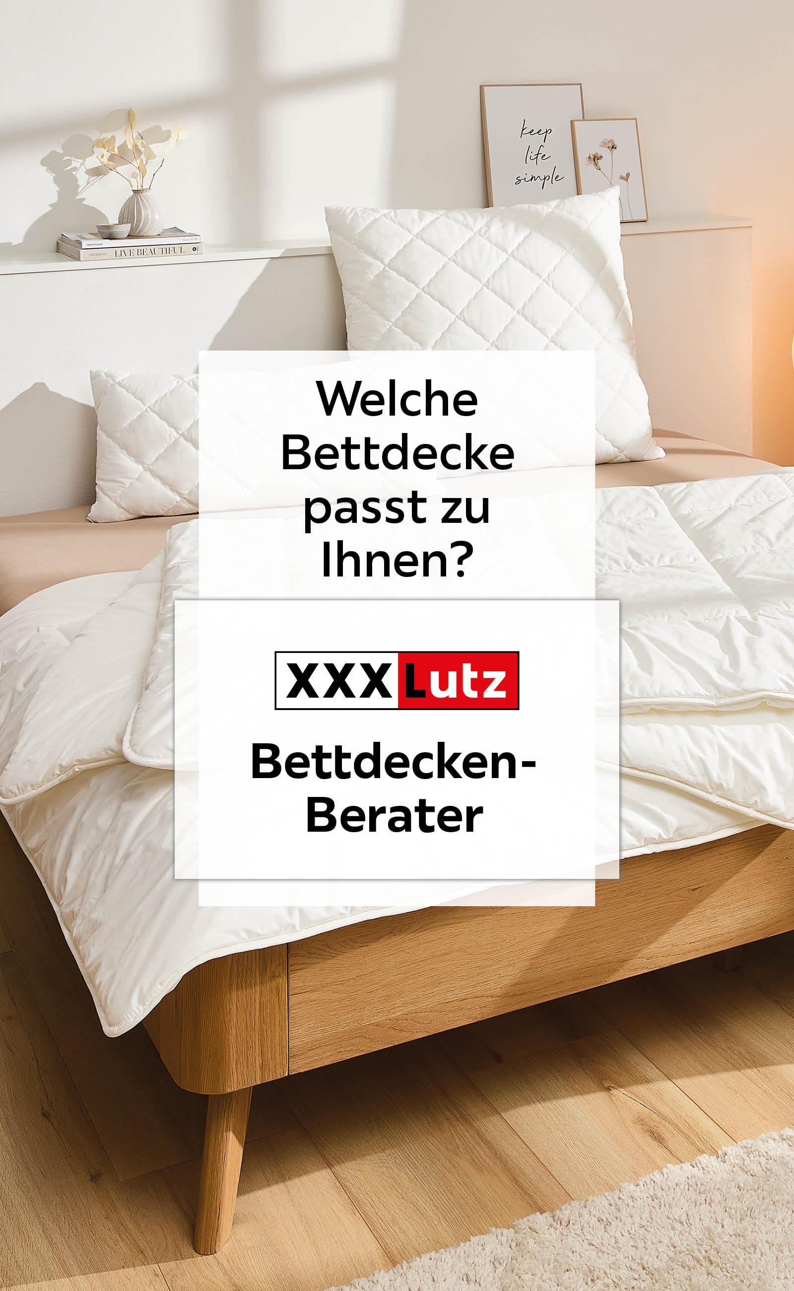 Welche Bettdecke passt zu Ihnen? XXXLutz Bettdecken-Berater