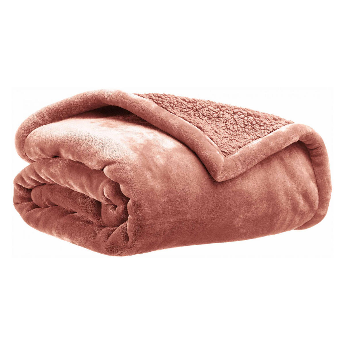 ÜBERWURF Michka terrakotta 240 x 220 cm - Dunkelorange, Textil (220/240cm) - Vivaraise